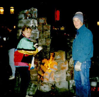 warming our hands by an ice fire